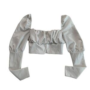 Asos Cropped Puff Sleeve Size 0